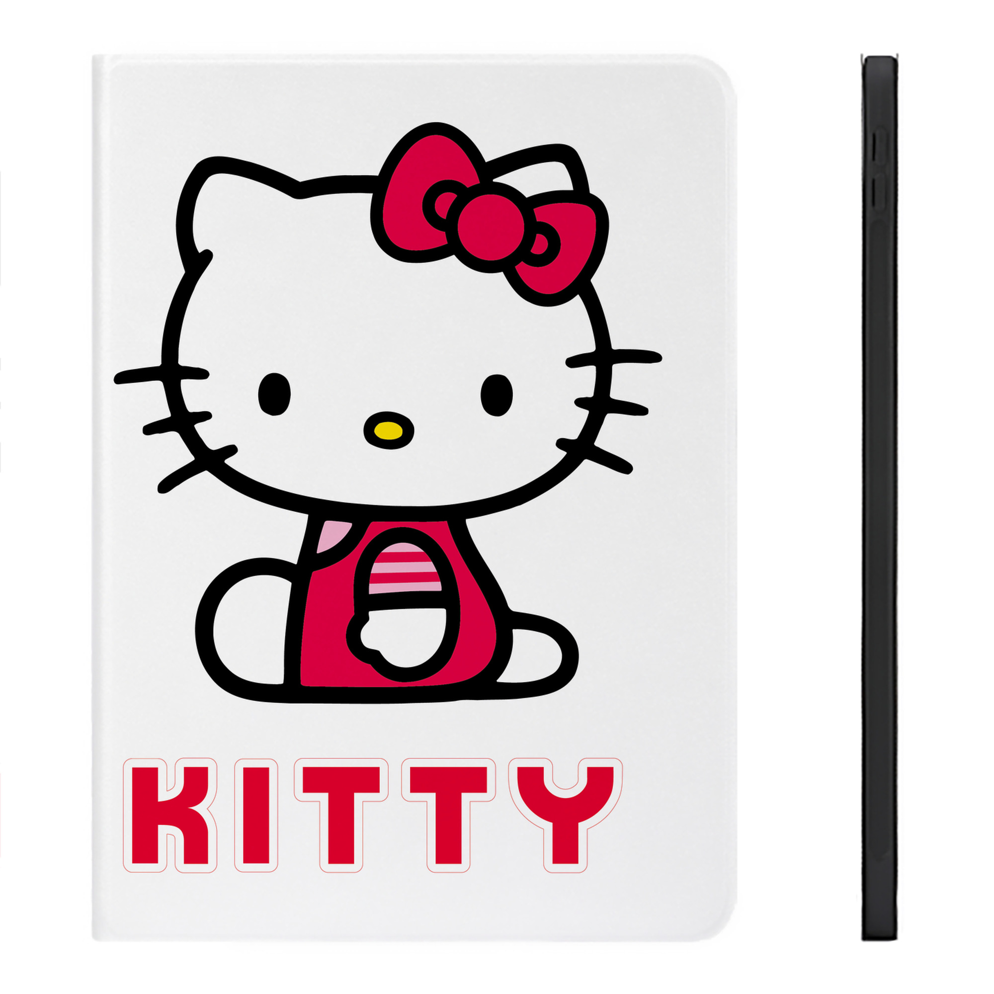 （画像用） Hello Kitty ハローキティ IPadケース ペンホルダー付き ブックスタイルデザイン